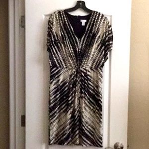 Chico’s size 1 soft ruched short dress.